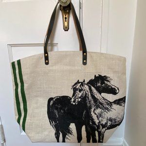 Canvas Horse Tote